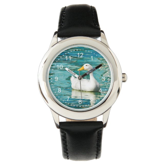 Montre Canard Pekin blanc - Photo nature dans Réflexions (devant)