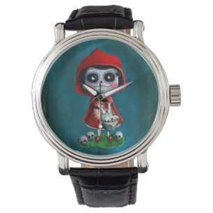 Montre Capuchon de rouge de Dia de los Muertos Little