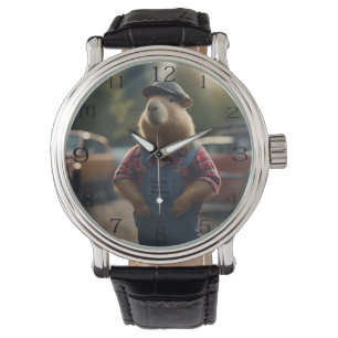 Montre "Capybara Mechanic : Grease, engrenages et Good Vi
