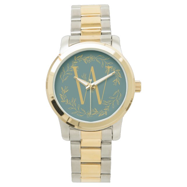 Montre Caraïbes Couleur actuelle Groomsmen monogramme (devant)