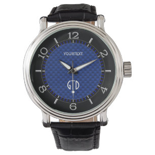 Montre Carbone bleu personnalisé comme Arrière - plan d'i