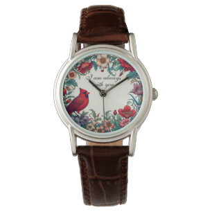 Montre Cardinal Rouge Cadeaux Sympathy Keepsaké Memorial
