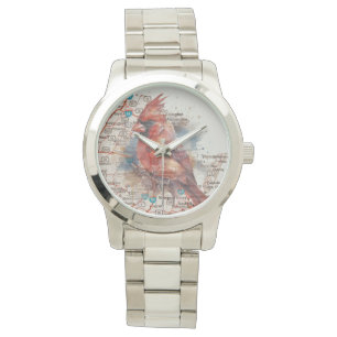 Montre Cardinal sur Virginia Road Map