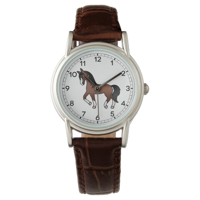 Montre Caricature Brown Cheval Trotting (devant)