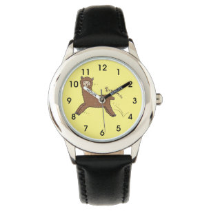 Montre Caricature d'alpaga brun joli