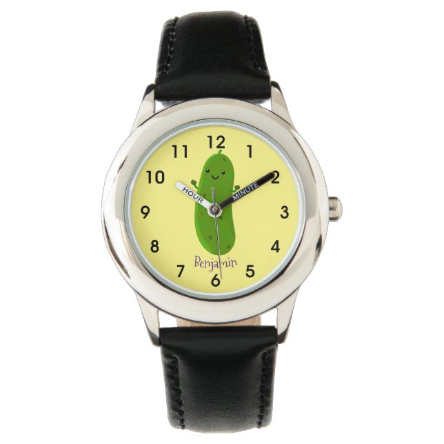 Montre Caricature de cornichon joyeux (devant)