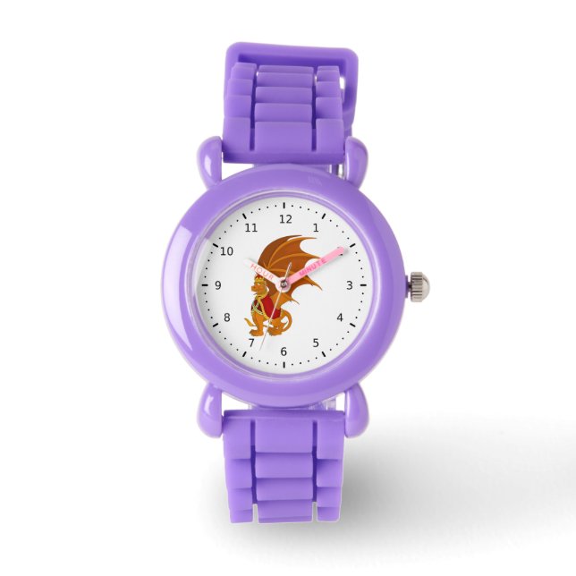 Montre Caricature de dragon orange (Recto)