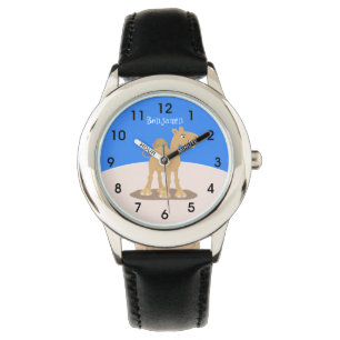 Montre Caricature de dromadaire joyeux et souriant