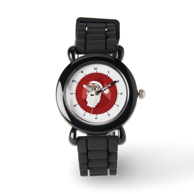 Montre Caricature du Père Noël noir (Recto)