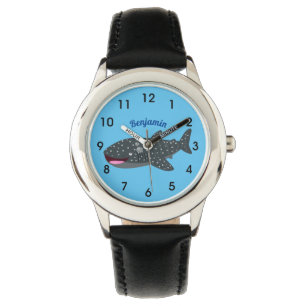Montre Caricature joli requin baleine joyeux