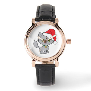 Montre carrée pour femmes avec bracelet noir en cu