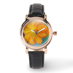 Montre carrée pour femmes avec bracelet noir en cu