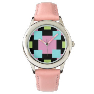 Montre Carrelé en rose