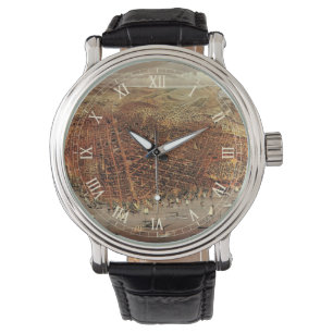 Montre Carte aérienne ancienne, ville de San Francisco, C