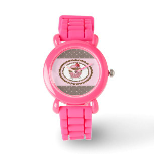 Montre Carte d'anniversaire avec le petit gâteau