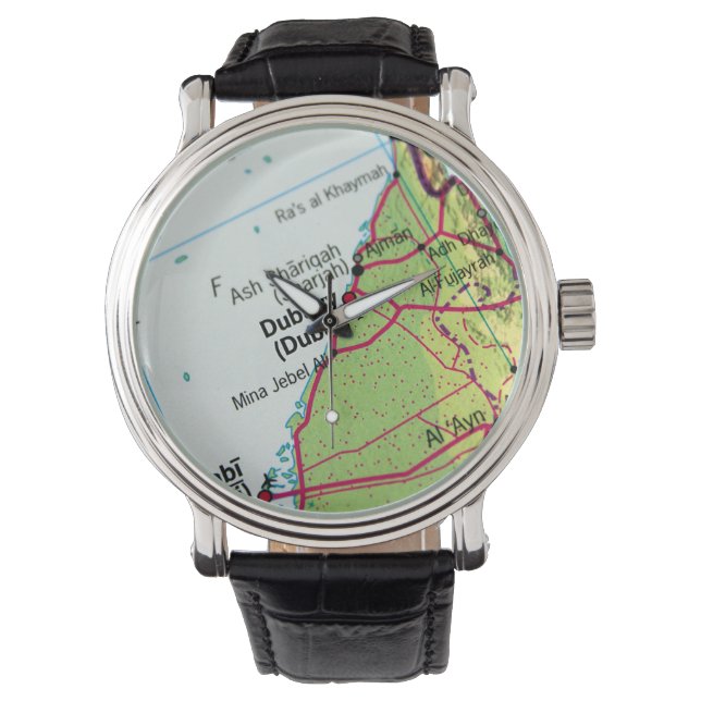 Montre Carte de Dubaï (devant)