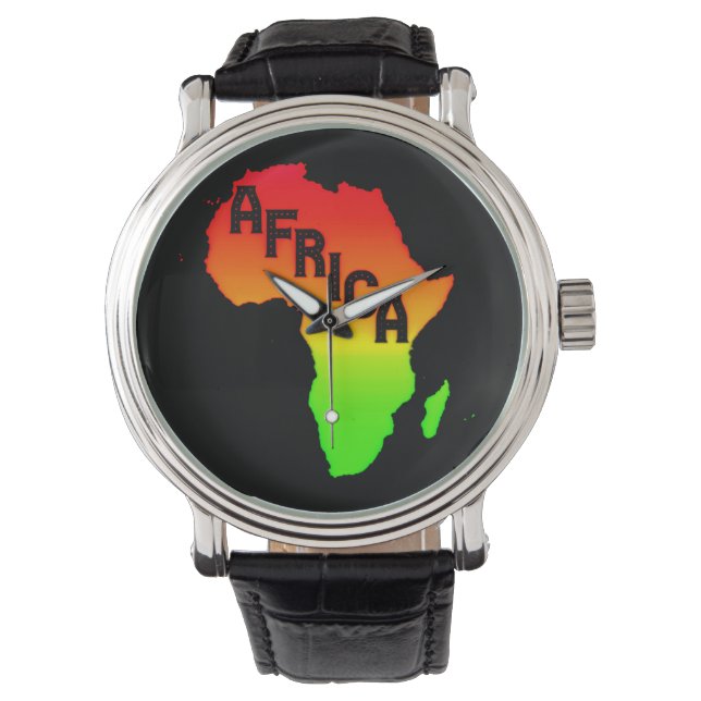 Montre Carte de l'Afrique (devant)