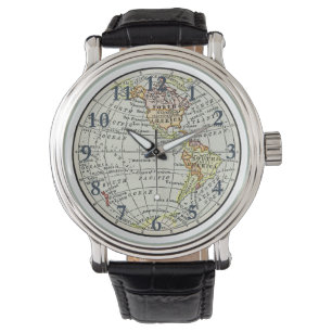 Montre Carte de l'hémisphère occidental Globe Travel