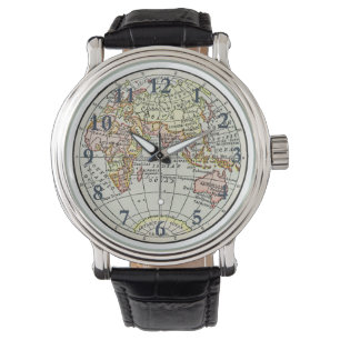 Montre Carte de l'hémisphère oriental Globe Travel Art