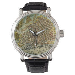 Montre Carte des rues antiques d'Amsterdam, Pays-Bas