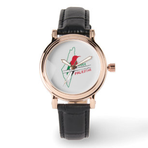 Montre Carte du drapeau palestinien
