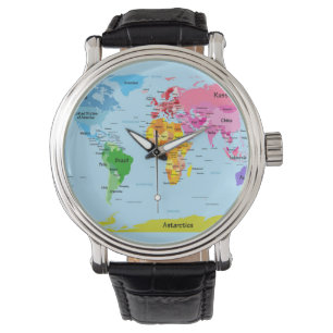 Montre Carte du monde