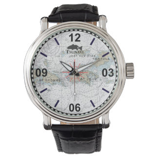 Montre Carte marine des îles Vierges