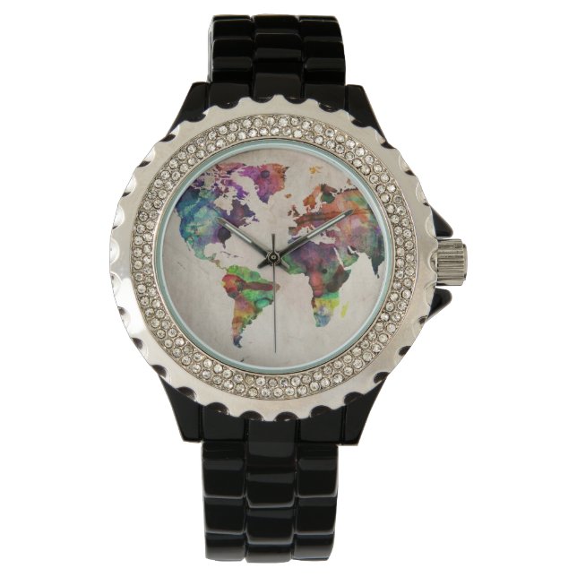 Montre Carte Mondiale (devant)
