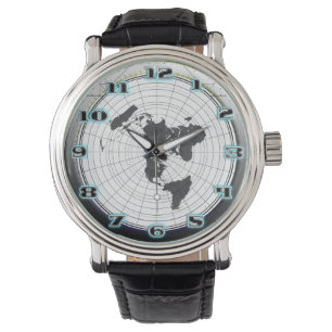 Montre Carte stationnaire de Gleasons de la terre plate