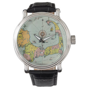 Montre Carte vintage de Cape Cod