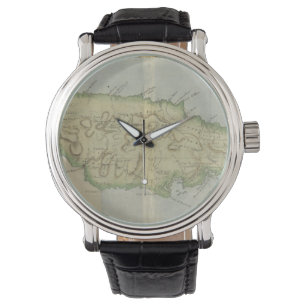 Montre Carte vintage de la Jamaïque (1780)