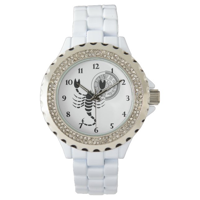 Montre Carte Zodiac Scorpio Scorpion style grec (devant)