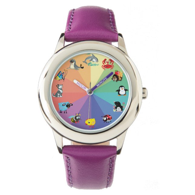Montre cartoon animals for kikids (devant)