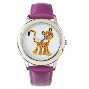 Montre Cartoon Insouciant Cute Cheetah Watch