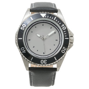 Montre Cartouche d'horloge de style de charbon dessiné