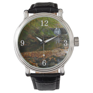 Montre Cascade automnale et Creek Pennsylvania Nature