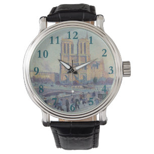 Montre Cathédrale Notre-Dame Paris France Peinture classi