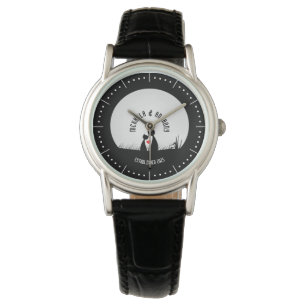 Montre Cats de Saint-Valentin Couple de silhouette