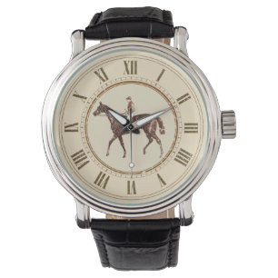 Montre Cavalier vintage décoré d'un monogramme
