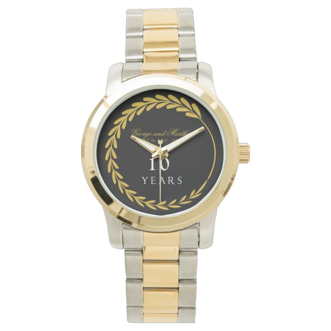 Montre Celebrating 10th Anniversary. Customizable. (devant)