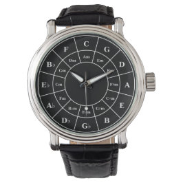 Montre Cercle des cinquante en blanc - Musicien Design Wa