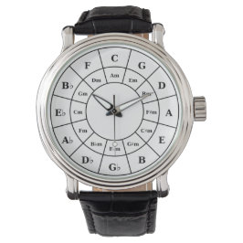 Montre Cercle des cinquante en noir - Musicien Design Wat