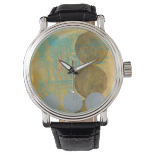 Montre Cercles de brun foncé et de gris avec des nombres