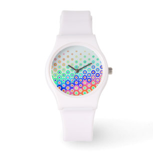 Montre Cercles rétro colorés