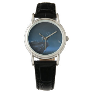 Montre cerf au clair de lune