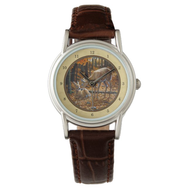 Montre Cerf blanc Fawn & Doe Jaune (devant)