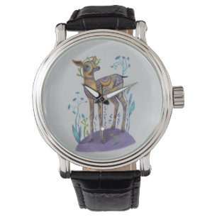 Montre cerf mignon