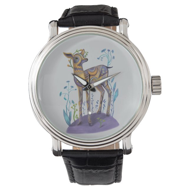 Montre cerf mignon (devant)