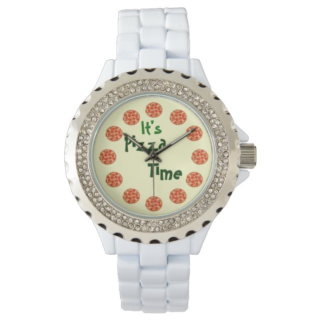 Montre C'est amusant le temps de la pizza (devant)