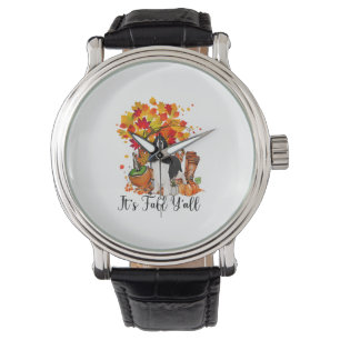 Montre C'est automne Y'all Springer Spaniel Dog Halloween